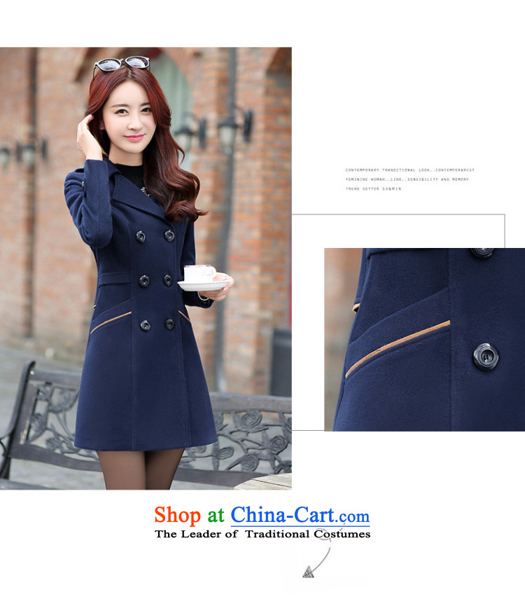 Lauder Highlights 2015 autumn and winter Western New girl who decorated in long wool woolen fabric jacket coat of gross? jacket coat female wine red M picture, prices, brand platters! The elections are supplied in the national character of distribution, so action, buy now enjoy more preferential! As soon as possible.
