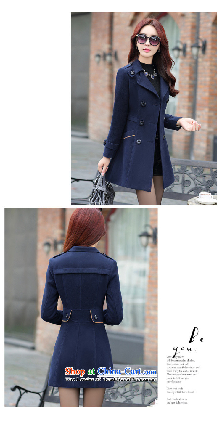 Lauder Highlights 2015 autumn and winter Western New girl who decorated in long wool woolen fabric jacket coat of gross? jacket coat female wine red M picture, prices, brand platters! The elections are supplied in the national character of distribution, so action, buy now enjoy more preferential! As soon as possible.