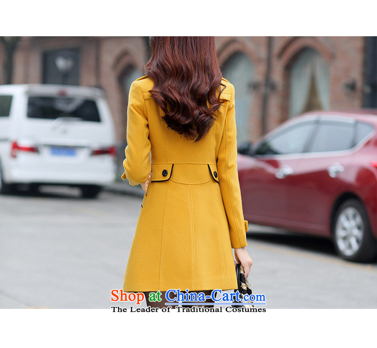 Lauder Highlights 2015 autumn and winter Western New girl who decorated in long wool woolen fabric jacket coat of gross? jacket coat female wine red M picture, prices, brand platters! The elections are supplied in the national character of distribution, so action, buy now enjoy more preferential! As soon as possible.