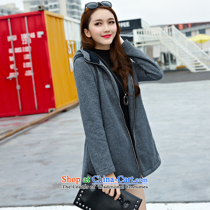For M- Large 2015 women Fall/Winter Collections new thick mm video plus thin lint-free thick warm gross? Cardigan sweater W3010 jacket for M-gray 2XL, shopping on the Internet has been pressed.