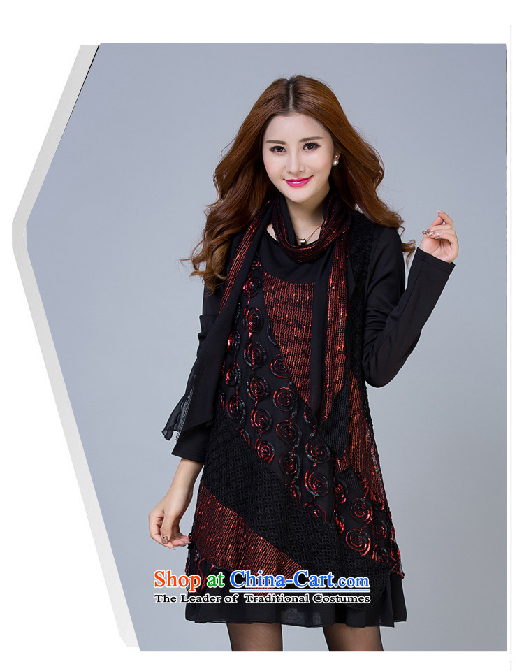 Ultra 2015 yuan for larger women fall to replace the lint-free thickened the winter increase long-sleeved mother autumn replacing thick mm dresses CY318 red XXL picture, prices, brand platters! The elections are supplied in the national character of distribution, so action, buy now enjoy more preferential! As soon as possible.