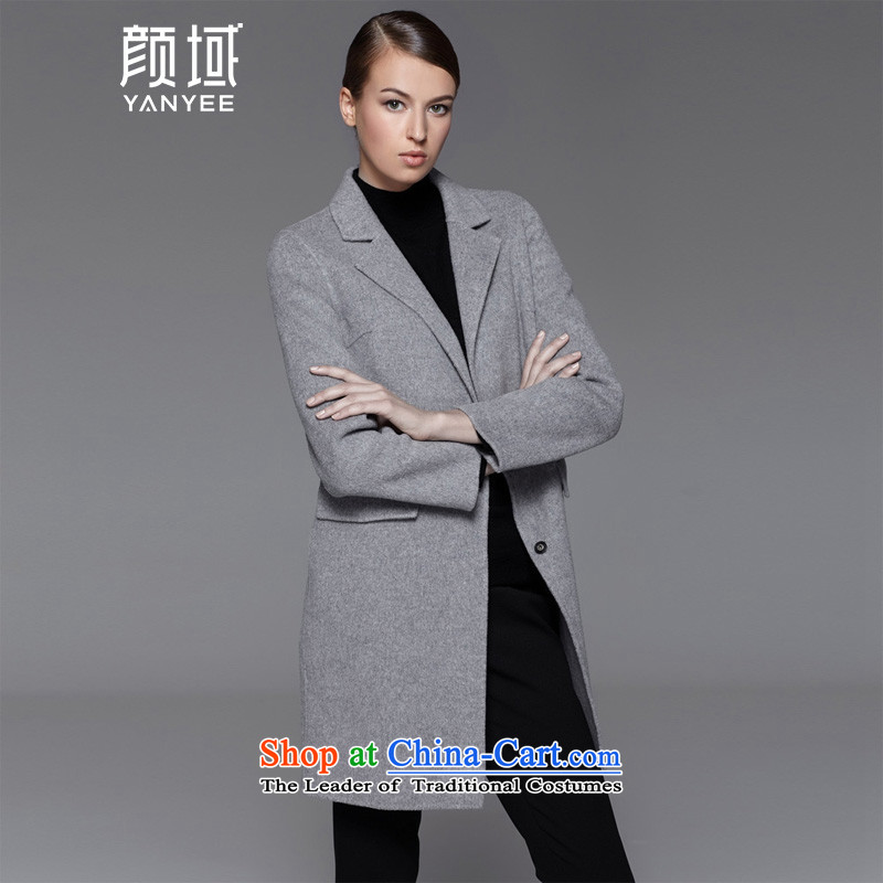 Mr NGAN domain 2015 autumn and winter new larger women in long woolen coat single row detained two-sided gross 04W4581 jacket? wine red M/38, Ngan domain (YANYEE) , , , shopping on the Internet