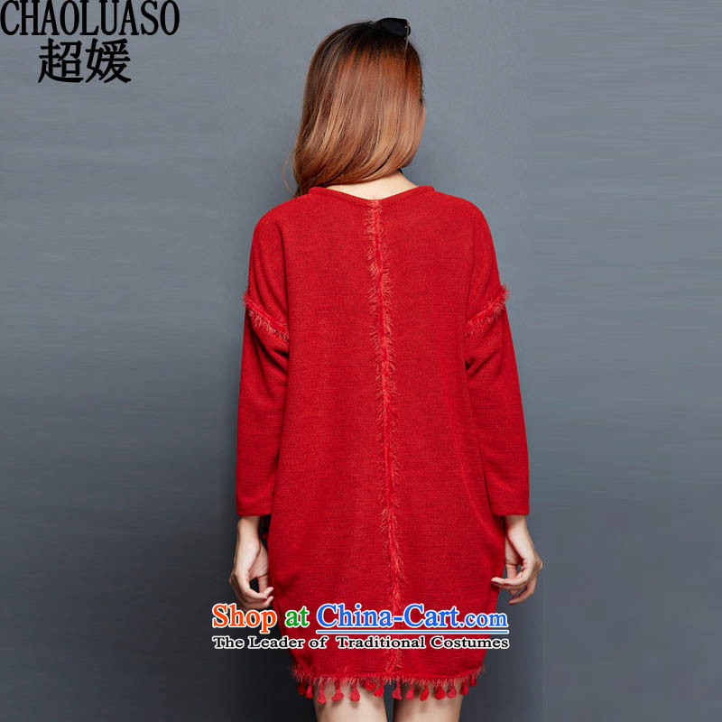 Ultra-yuan by 2015 winter plus large thick wool women in long long-sleeved thick MM mount fall to intensify the warm dresses CY319 RED XXL, ultra-yuan (CHAOLUASO) , , , shopping on the Internet