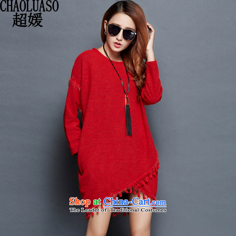 Ultra-yuan by 2015 winter plus large thick wool women in long long-sleeved thick MM mount fall to intensify the warm dresses CY319 RED XXL, ultra-yuan (CHAOLUASO) , , , shopping on the Internet