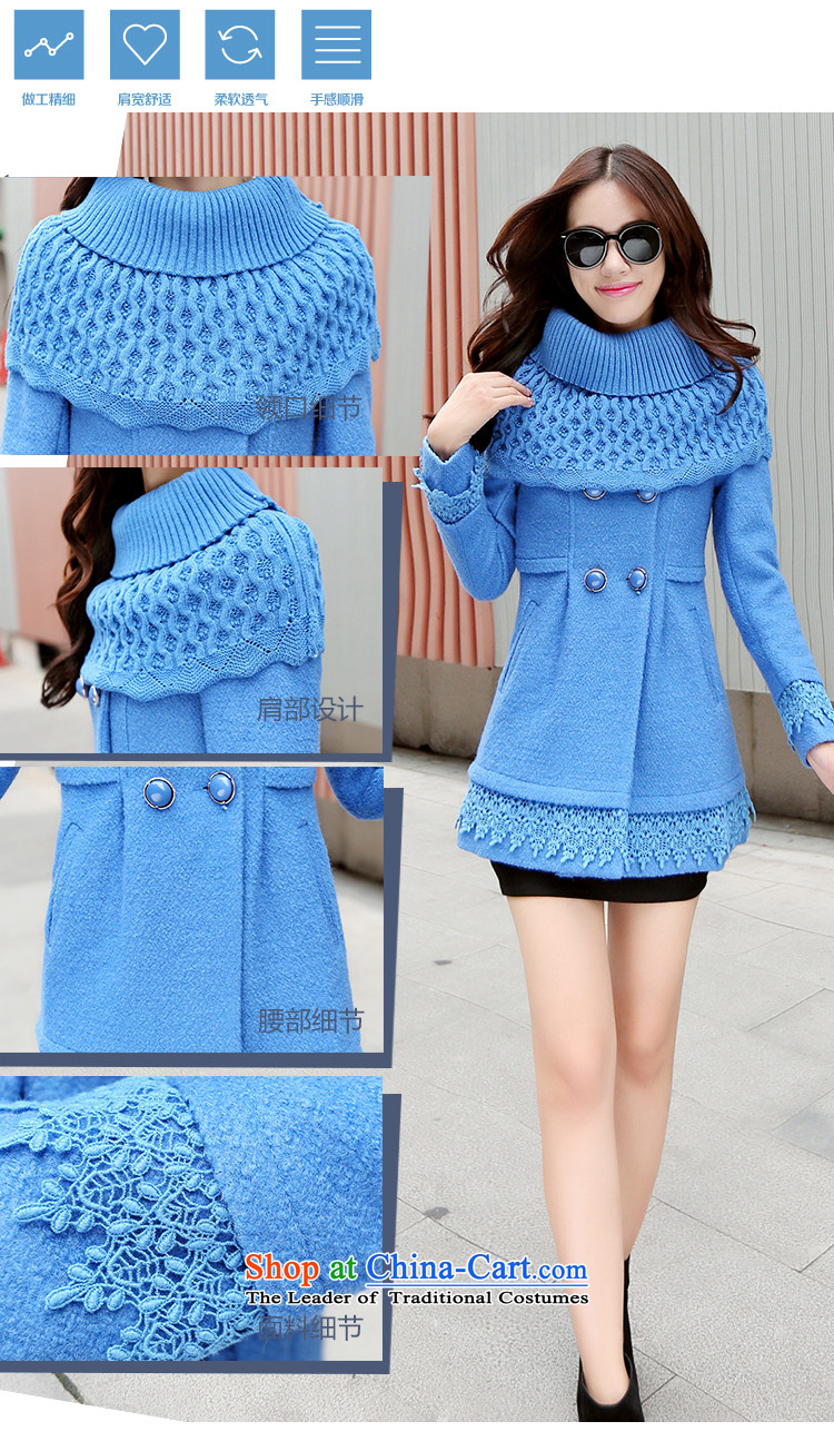 In accordance with the court only Ning 2015 autumn and winter new Korean lace stitching jacket coat 8,335 gross? Blue M picture, prices, brand platters! The elections are supplied in the national character of distribution, so action, buy now enjoy more preferential! As soon as possible.