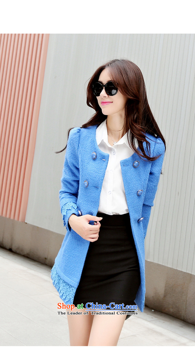In accordance with the court only Ning 2015 autumn and winter new Korean lace stitching jacket coat 8,335 gross? Blue M picture, prices, brand platters! The elections are supplied in the national character of distribution, so action, buy now enjoy more preferential! As soon as possible.