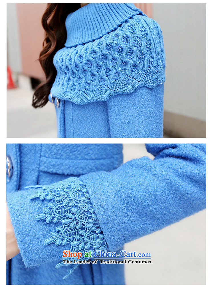 In accordance with the court only Ning 2015 autumn and winter new Korean lace stitching jacket coat 8,335 gross? Blue M picture, prices, brand platters! The elections are supplied in the national character of distribution, so action, buy now enjoy more preferential! As soon as possible.