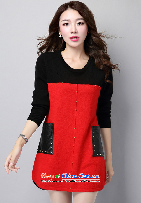 Ultra-yuan for larger women to increase expertise mm autumn and winter new Knitted Shirt, long-sleeved clothes loose video, forming the basis of thin sweater CY320 female red XXL picture, prices, brand platters! The elections are supplied in the national character of distribution, so action, buy now enjoy more preferential! As soon as possible.