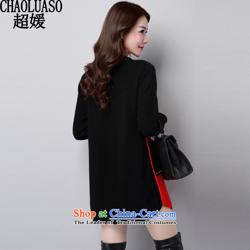 Ultra-yuan for larger women to increase expertise mm autumn and winter new Knitted Shirt, long-sleeved clothes loose video, forming the basis of thin sweater CY320 female red XXL, ultra-yuan (CHAOLUASO) , , , shopping on the Internet