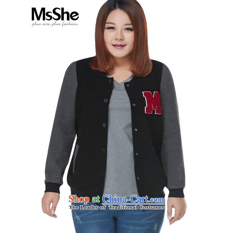 The Ventricular Hypertrophy code msshe women 2015 new winter sport MM thick badge baseball wear thick 10690 S0217 Instument black2XL