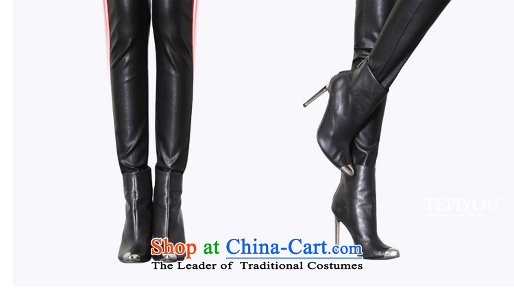 For M- Large 2015 women Fall/Winter Collections new thick mm tall graphics waist elastic Sau San female leather pants pencil trousers trousers boots trousers female black velvet 3XL) plus a picture, prices, brand platters! The elections are supplied in the national character of distribution, so action, buy now enjoy more preferential! As soon as possible.