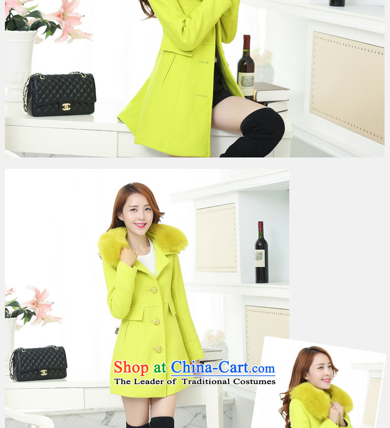 Lau in the statement made by the long hair for Korean windbreaker winter clothing a wool coat SA green L picture, prices, brand platters! The elections are supplied in the national character of distribution, so action, buy now enjoy more preferential! As soon as possible.