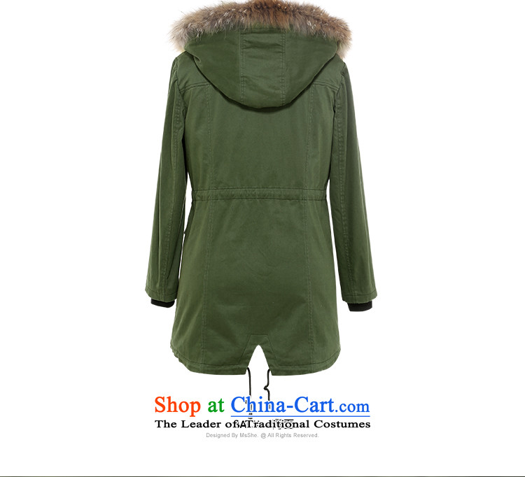 Large msshe women 2015 new MM thick winter clothing with collar cap long cotton waffle pre-sale 10853 green 4XL- pre-sale on 10 December to the picture, prices, brand platters! The elections are supplied in the national character of distribution, so action, buy now enjoy more preferential! As soon as possible.