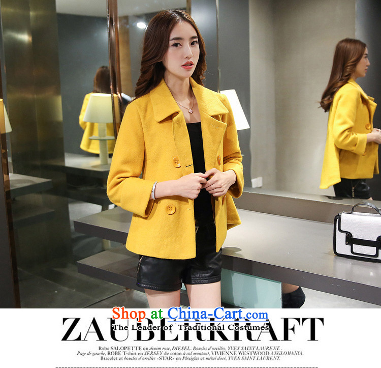  Gross? female jacket matwo Korean short) 2015 autumn and winter New Sau San video thin double-a wool coat female jacket &W1023 short of female yellow PUERTORRICANS video thin images, prices of Sau San), brand platters! The elections are supplied in the national character of distribution, so action, buy now enjoy more preferential! As soon as possible.