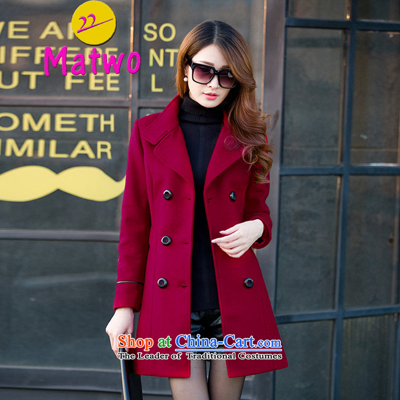  Cashmere overcoat female Korean matwo version? In gross jacket long thick ni-coats of Sau San wind clothes MA1078 card its M Sau San ),matwo,,, shopping on the Internet
