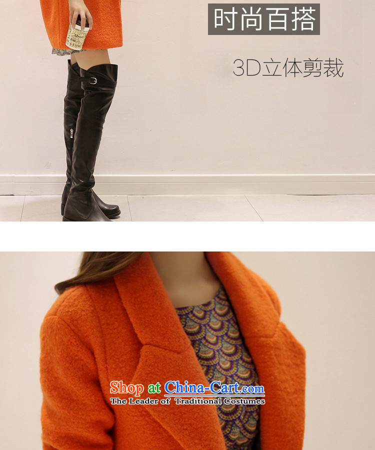 The thousands of new 2015 Fall/Winter Collections gross coats female woolen coat? a gross? jacket orange L picture, prices, brand platters! The elections are supplied in the national character of distribution, so action, buy now enjoy more preferential! As soon as possible.