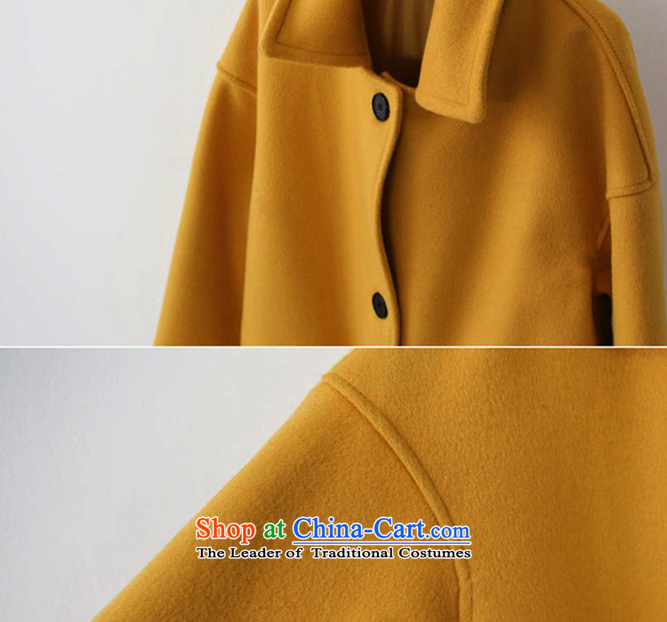 The achievement of the 2015 autumn and winter new Korean trendy code in women's long hair? turmeric yellow jacket L picture, prices, brand platters! The elections are supplied in the national character of distribution, so action, buy now enjoy more preferential! As soon as possible.