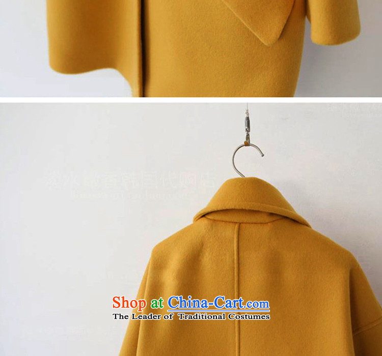 The achievement of the 2015 autumn and winter new Korean trendy code in women's long hair? turmeric yellow jacket L picture, prices, brand platters! The elections are supplied in the national character of distribution, so action, buy now enjoy more preferential! As soon as possible.