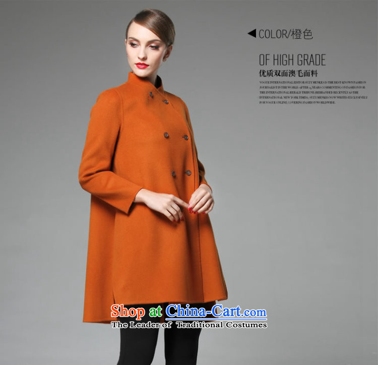 2015 Autumn and winter new double-side cashmere overcoat girl? a gross wool coat in the long dark red XL Photo, prices, brand platters! The elections are supplied in the national character of distribution, so action, buy now enjoy more preferential! As soon as possible.
