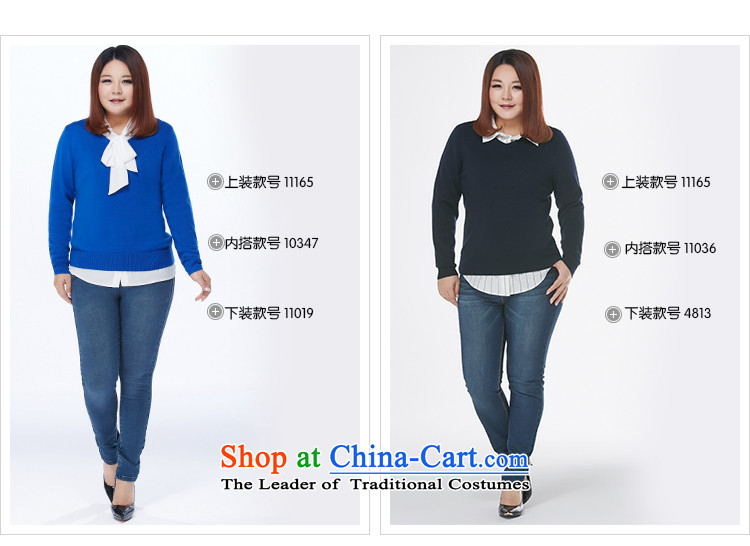 Large msshe women 2015 new winter clothing 100% wool sweater, forming the MM thick clothes 11165 blue 3XL picture, prices, brand platters! The elections are supplied in the national character of distribution, so action, buy now enjoy more preferential! As soon as possible.