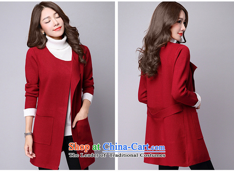 Hizze 2015 autumn and winter knitwear LADIES CARDIGAN gross Korean female jacket is relaxd in female jacket sweater long wool cardigan gross? female red cloak M picture, prices, brand platters! The elections are supplied in the national character of distribution, so action, buy now enjoy more preferential! As soon as possible.