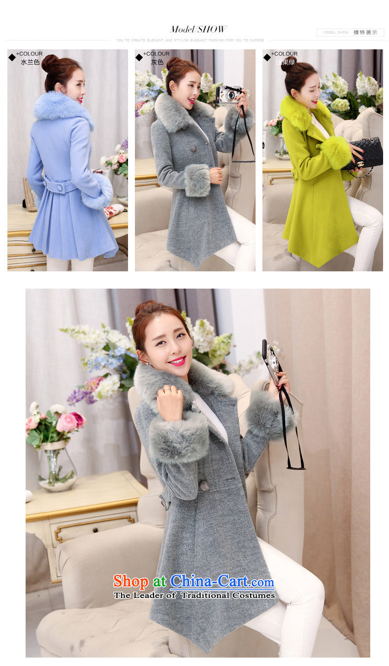 In the Hyatt gross girls jacket? Long Wave autumn and winter 2015 winter clothing new Korean women's gross for coats SA blue water? XL Photo, prices, brand platters! The elections are supplied in the national character of distribution, so action, buy now enjoy more preferential! As soon as possible.