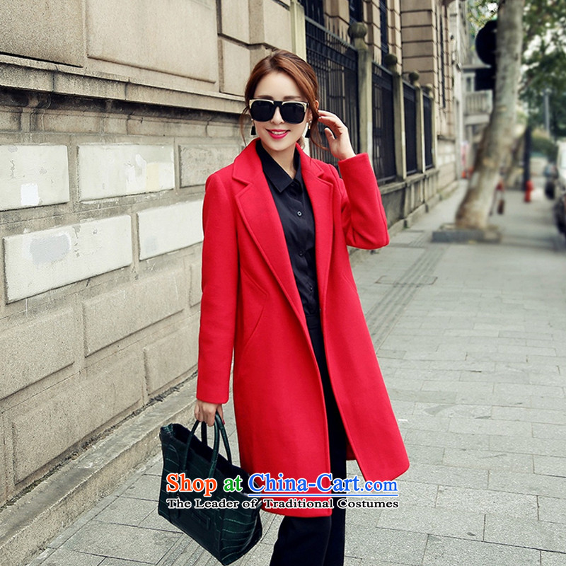 In the autumn and winter Yue new stylish gross in long wind? jacket SA RED?XL
