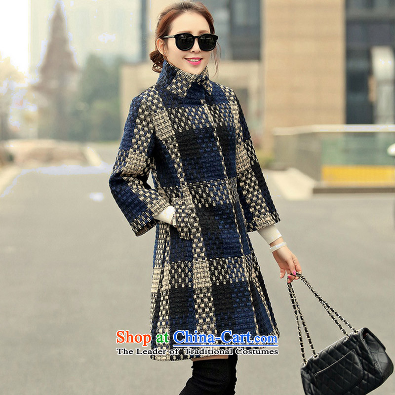 In 2015, at the autumn and winter new Korean version in the Sau San long 7/rough flower gross coats SA navy? s in the Hyatt Regency 3XL, shopping on the Internet has been pressed.