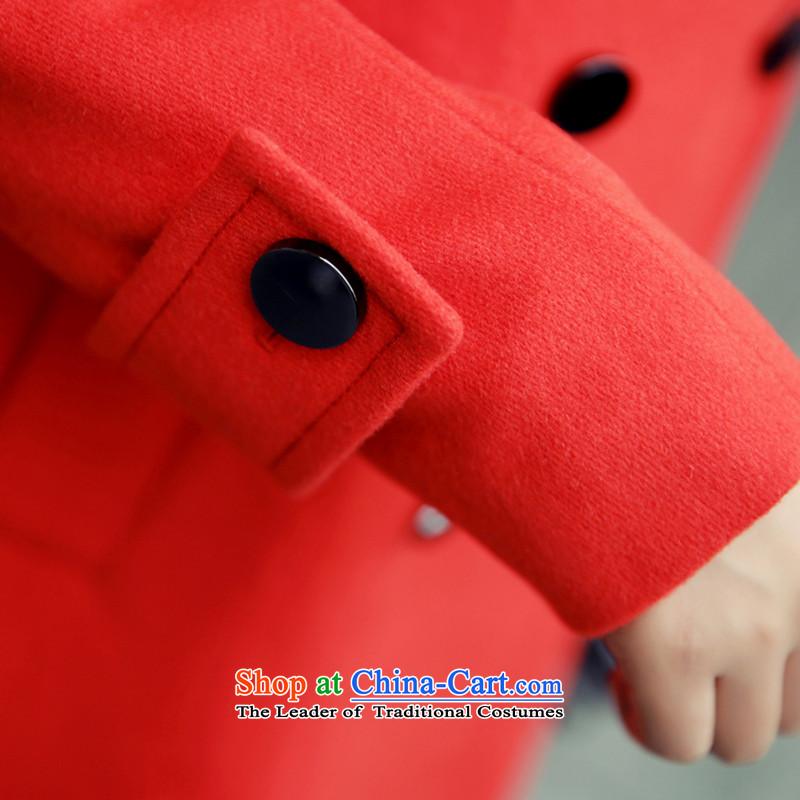 In the autumn and winter Yue new double-Stylish coat SA gross? red XL, in the Yue , , , shopping on the Internet