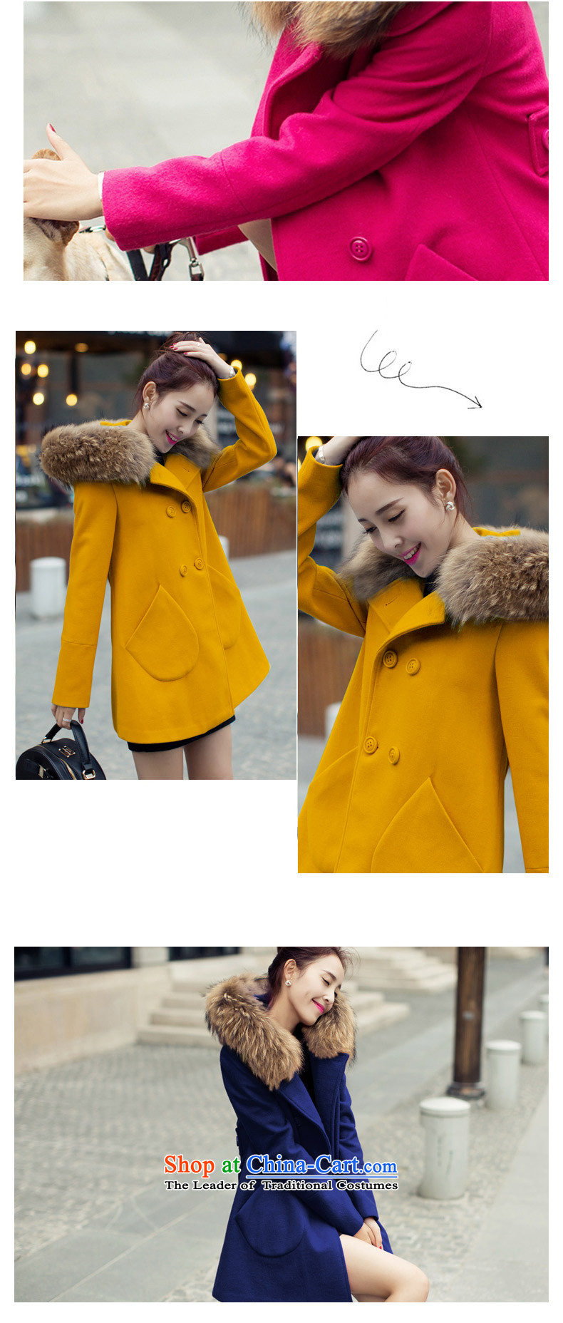 In the autumn and winter Yue new goddess van gross? double-jacket Korean version of female overcoat SA navy L picture, prices, brand platters! The elections are supplied in the national character of distribution, so action, buy now enjoy more preferential! As soon as possible.