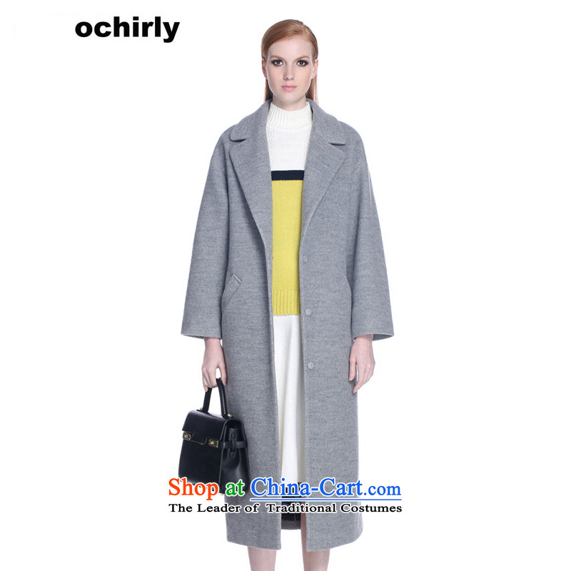 When the Euro 2015 Power ochirly new female winter clothing loose side marker-long hair overcoats 1154340610? Spend gray Xs_155_80a_ 050