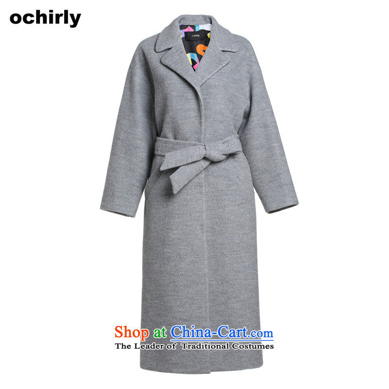 When the Euro 2015 Power ochirly new female winter clothing loose side marker-long hair overcoats 1154340610? Spend gray when the euro 050 XS(155/80A), force (ochirly) , , , shopping on the Internet