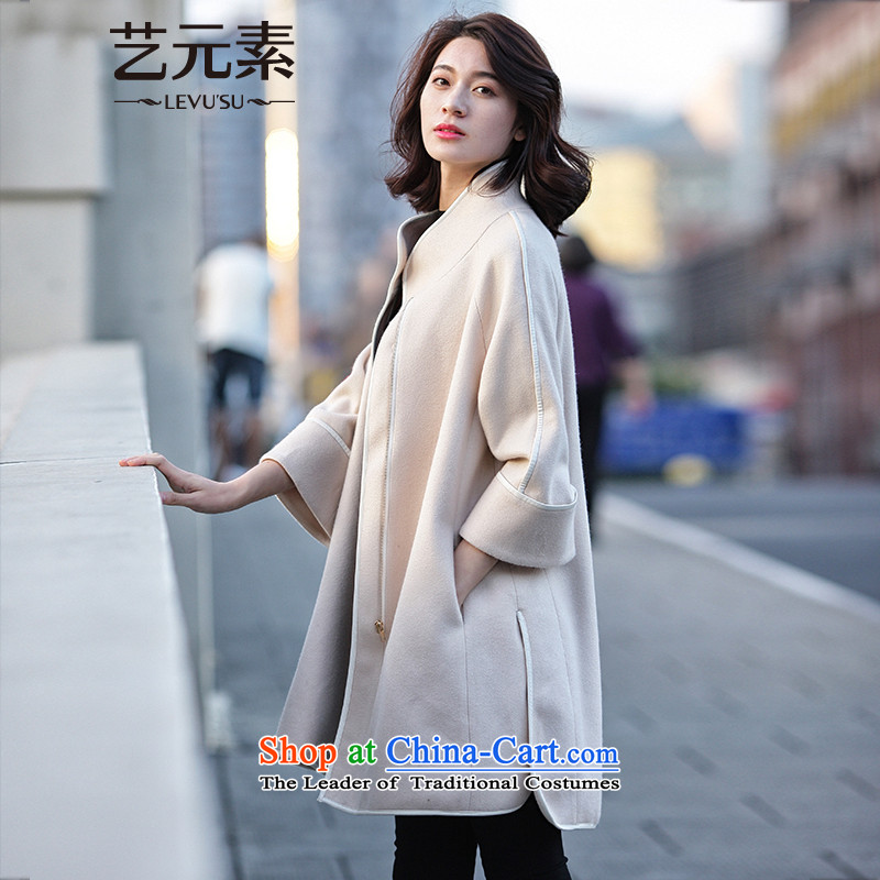 Arts elements for winter 2015 new stylish and simple package EDGE High-collar in the long hairs?? coats female jacket gross E5WAJ119 gray X0 M arts elements , , , shopping on the Internet