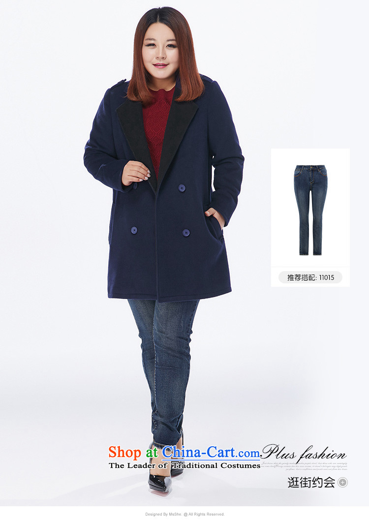 Msshe xl women 2015 new winter clothing thick MM warm in the long hair? 10915 jacket coat thick blue 4XL Photo, prices, brand platters! The elections are supplied in the national character of distribution, so action, buy now enjoy more preferential! As soon as possible.