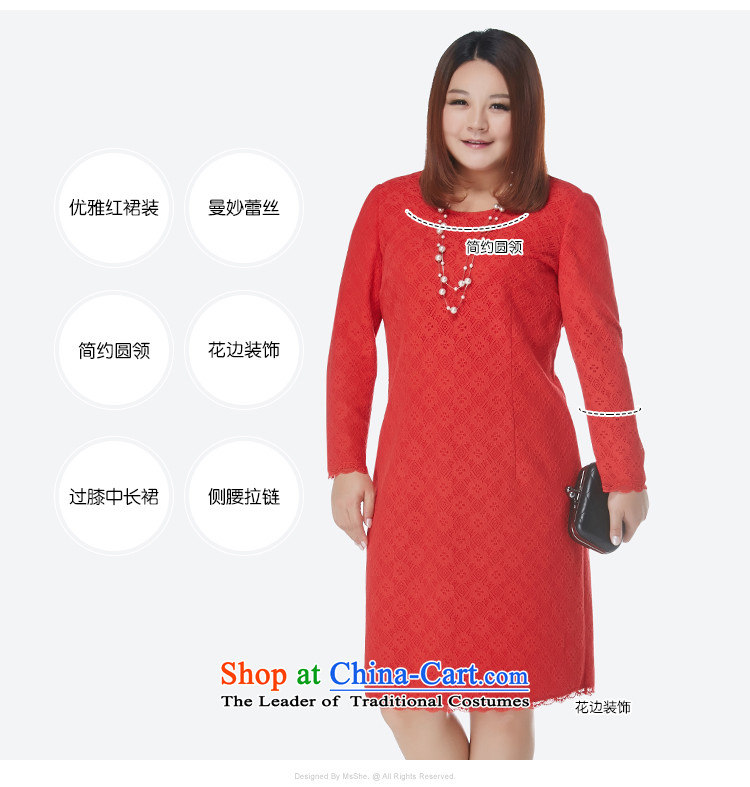 Msshe xl women 2015 new winter clothing thick MM lace dresses 11159 Red 5XL picture, prices, brand platters! The elections are supplied in the national character of distribution, so action, buy now enjoy more preferential! As soon as possible.