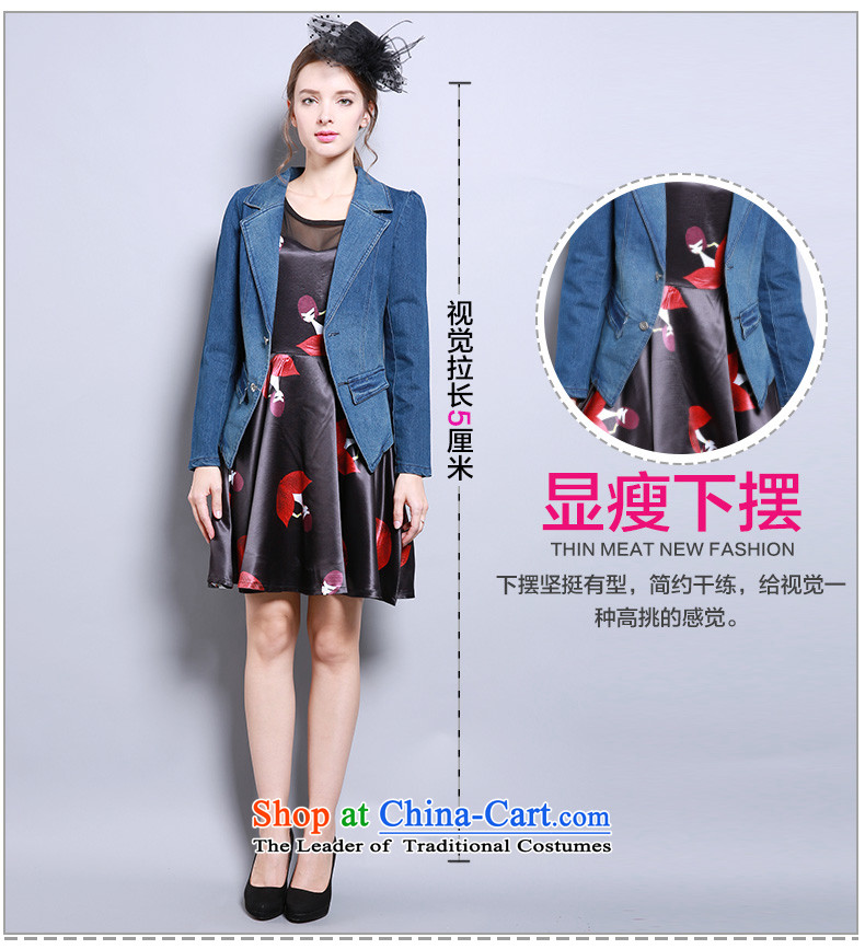 Shani flower lo xl women fall inside the new suit for the coin long-sleeved Sau San cowboy jacket 13291 5XL Blue Photo, prices, brand platters! The elections are supplied in the national character of distribution, so action, buy now enjoy more preferential! As soon as possible.