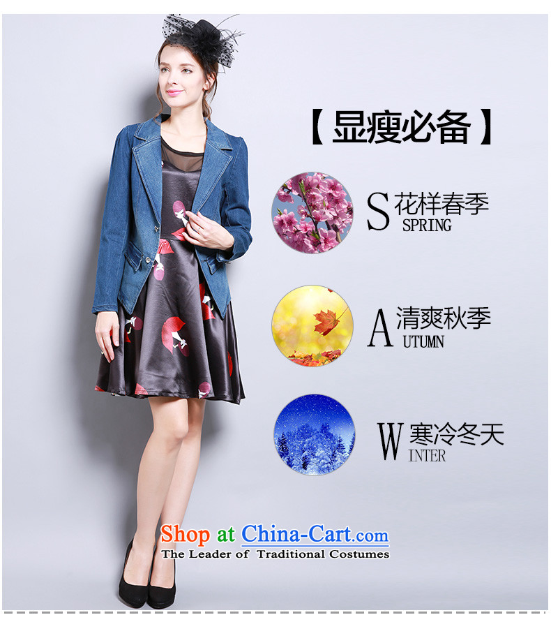 Shani flower lo xl women fall inside the new suit for the coin long-sleeved Sau San cowboy jacket 13291 5XL Blue Photo, prices, brand platters! The elections are supplied in the national character of distribution, so action, buy now enjoy more preferential! As soon as possible.