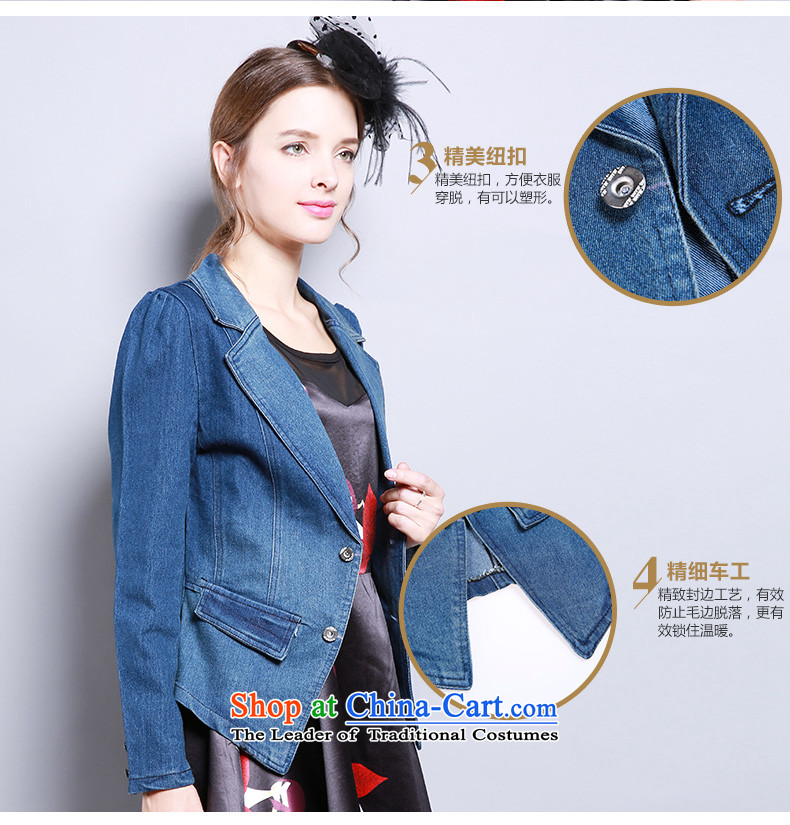 Shani flower lo xl women fall inside the new suit for the coin long-sleeved Sau San cowboy jacket 13291 5XL Blue Photo, prices, brand platters! The elections are supplied in the national character of distribution, so action, buy now enjoy more preferential! As soon as possible.