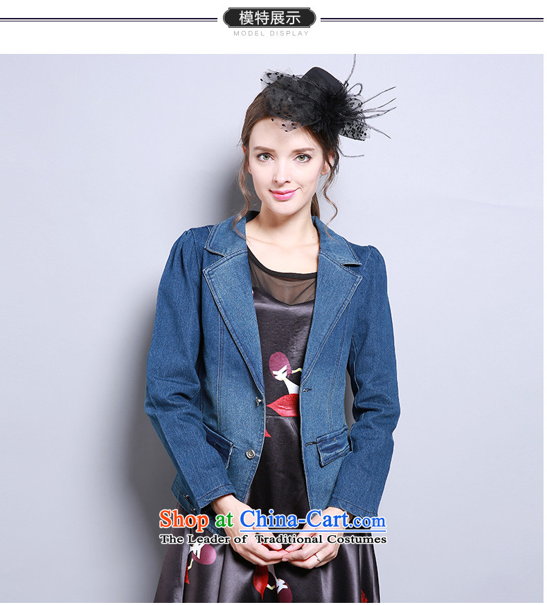 Shani flower lo xl women fall inside the new suit for the coin long-sleeved Sau San cowboy jacket 13291 5XL Blue Photo, prices, brand platters! The elections are supplied in the national character of distribution, so action, buy now enjoy more preferential! As soon as possible.