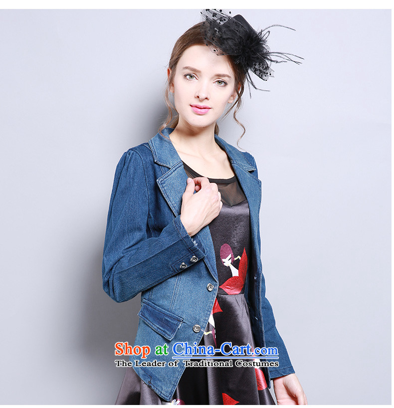 Shani flower lo xl women fall inside the new suit for the coin long-sleeved Sau San cowboy jacket 13291 5XL Blue Photo, prices, brand platters! The elections are supplied in the national character of distribution, so action, buy now enjoy more preferential! As soon as possible.