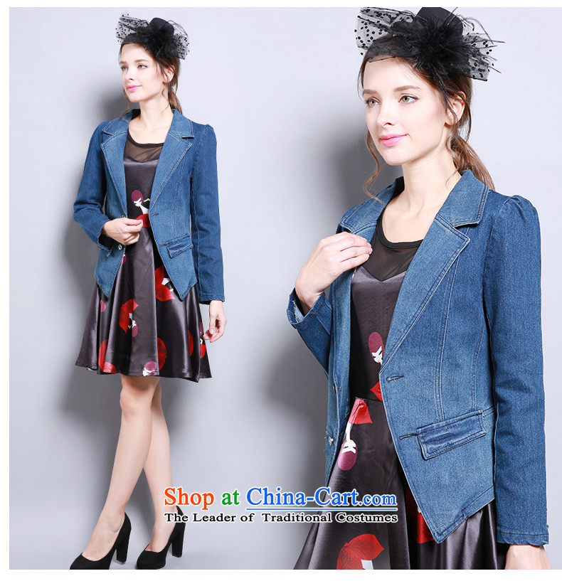 Shani flower lo xl women fall inside the new suit for the coin long-sleeved Sau San cowboy jacket 13291 5XL Blue Photo, prices, brand platters! The elections are supplied in the national character of distribution, so action, buy now enjoy more preferential! As soon as possible.