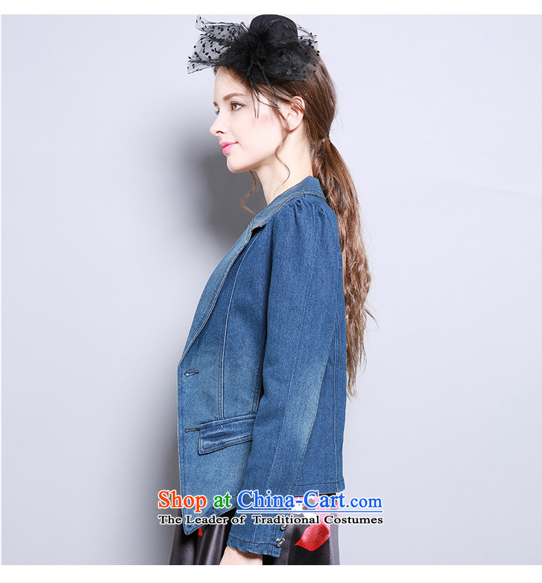 Shani flower lo xl women fall inside the new suit for the coin long-sleeved Sau San cowboy jacket 13291 5XL Blue Photo, prices, brand platters! The elections are supplied in the national character of distribution, so action, buy now enjoy more preferential! As soon as possible.