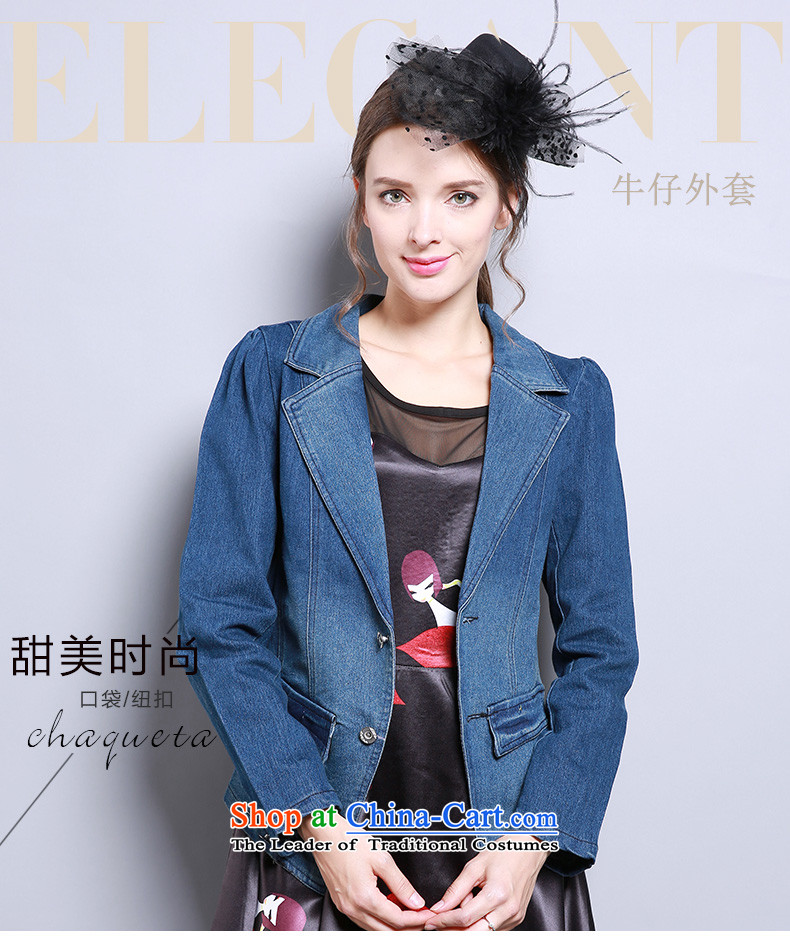 Shani flower lo xl women fall inside the new suit for the coin long-sleeved Sau San cowboy jacket 13291 5XL Blue Photo, prices, brand platters! The elections are supplied in the national character of distribution, so action, buy now enjoy more preferential! As soon as possible.