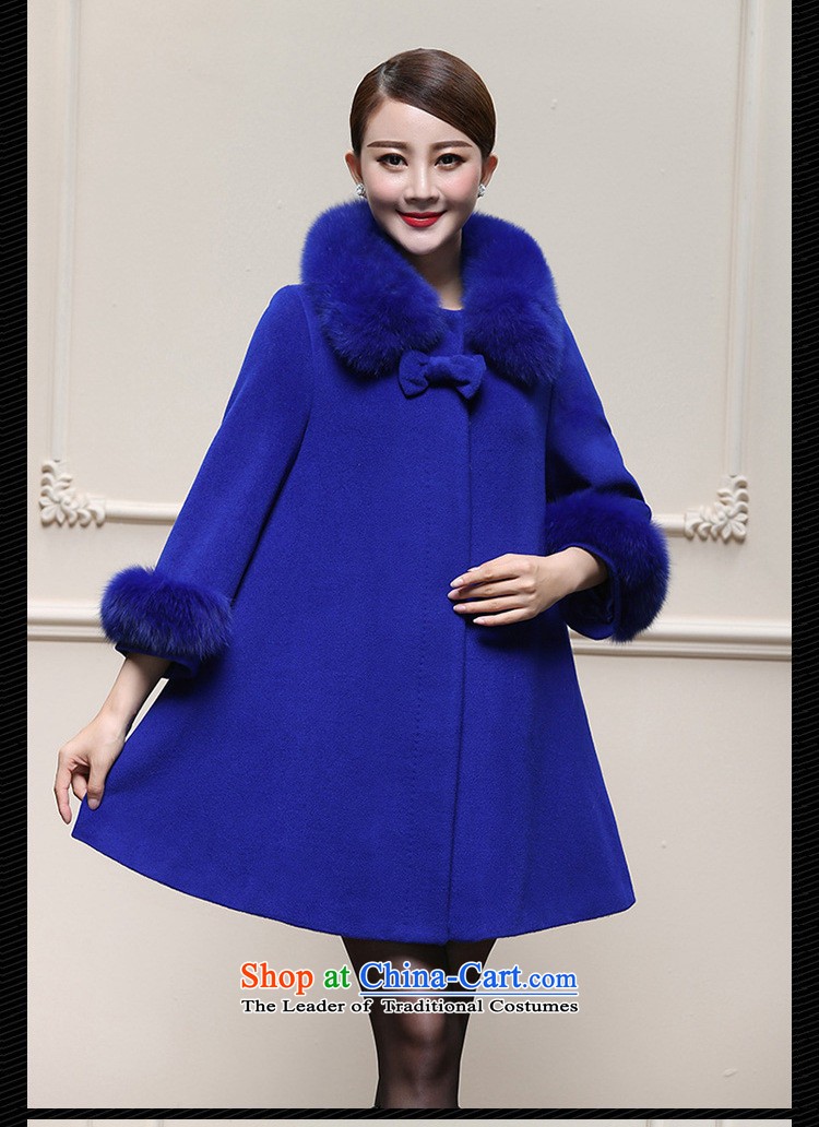 The new 2015 ralos Fall/Winter Collections wool a cloak large jacket in long coats 8016 Royal Blue L picture, prices, brand platters! The elections are supplied in the national character of distribution, so action, buy now enjoy more preferential! As soon as possible.