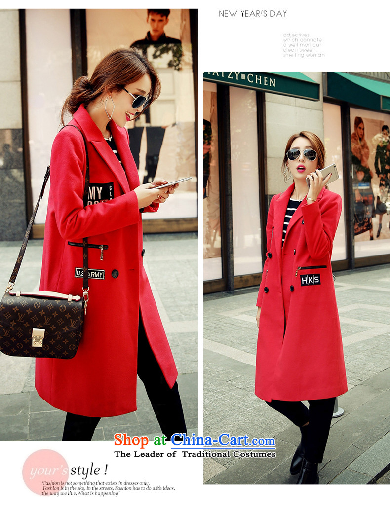 The YOYO optimization with 2015 new optimized 2015 winter winter stylish letters label in the long hair of Sau San? V1761 jacket coat red XL Photo, prices, brand platters! The elections are supplied in the national character of distribution, so action, buy now enjoy more preferential! As soon as possible.