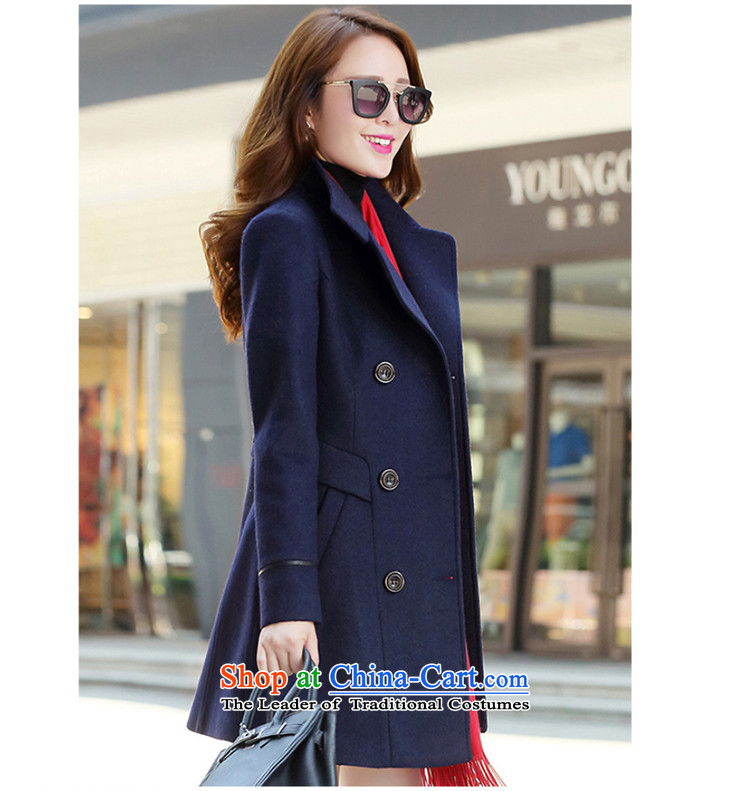 Gross? female Korean jacket stylish medium to long term)? coats, double-reverse collar trendy female 65.22 yellow L picture, prices, brand platters! The elections are supplied in the national character of distribution, so action, buy now enjoy more preferential! As soon as possible.