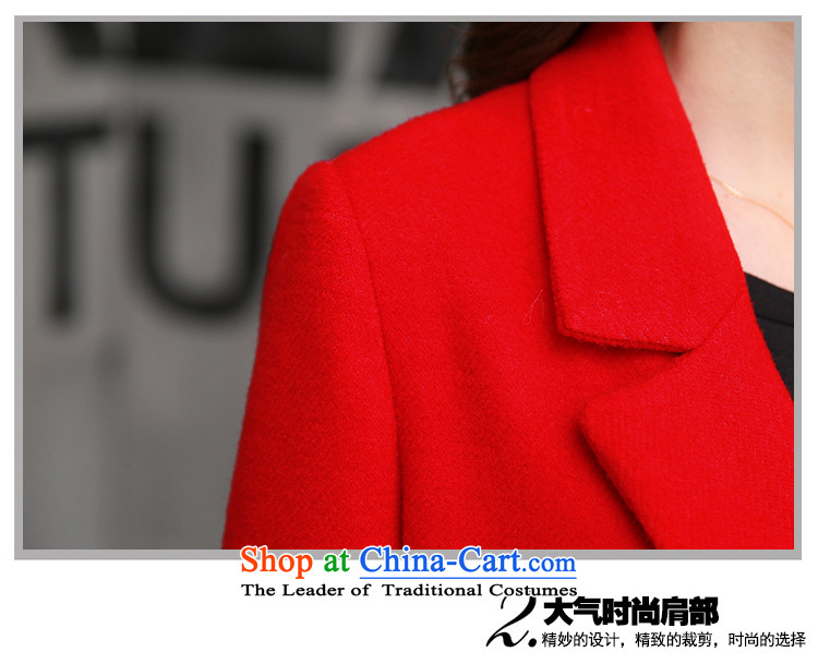 Xuan, Mrs Ure 2015 autumn and winter new double-hair? coats that long loose wild long-sleeved jacket female RED M picture, prices, brand platters! The elections are supplied in the national character of distribution, so action, buy now enjoy more preferential! As soon as possible.