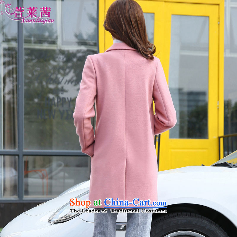 Xuan, Mrs Ure 2015 autumn and winter new double-hair? coats that long loose wild long-sleeved jacket red female M Lai Xuan xuanlaiqian Lucy () , , , shopping on the Internet