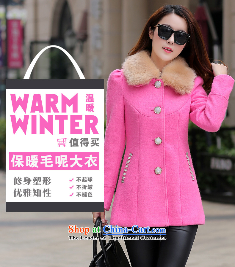  Single Row clip hair aimoonsa jacket female thickened? 2015 winter clothing new Korean version of large numbers of women who are in long hair? coats gross collar purple XXL picture, prices, brand platters! The elections are supplied in the national character of distribution, so action, buy now enjoy more preferential! As soon as possible.