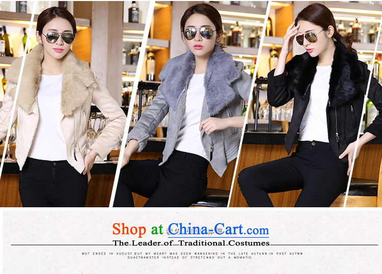 Xu Chong-thick 2015 Ms. new boutique Fall/Winter Collections OL temperament and stylish new luxury products really rabbit hair quality Gross Sau San overcoats? apricot XXL picture, prices, brand platters! The elections are supplied in the national character of distribution, so action, buy now enjoy more preferential! As soon as possible.
